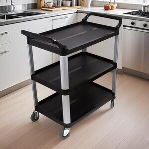 SOGA 3 Tier Kitchen Food Trolley Small